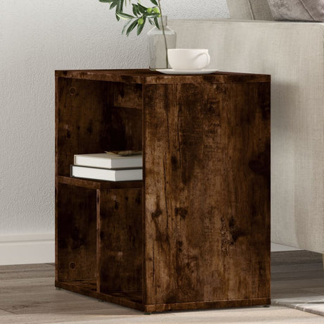 Vidaxl bijzettafels 2 st 50x30x50 cm bewerkt hout gerookt eikenkleurig