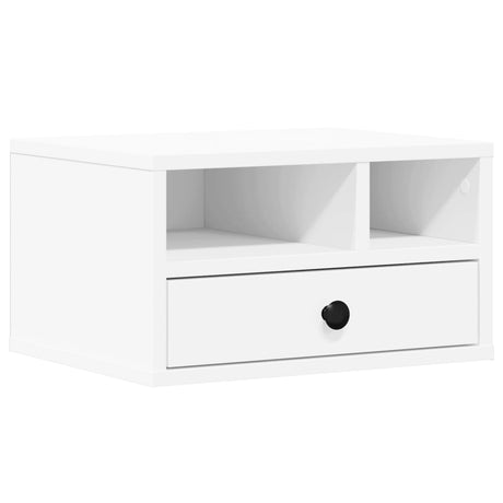 Szafka na drukarkę VidaXL 40x32x22,5 cm przetworzone drewno białe