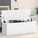 Vidaxl opbergbox 102x35x35 cm bewerkt hout wit