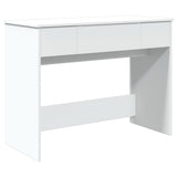 Vidaxl kaptafel met spiegel 100x45x76 cm wit