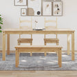 Vidaxl eettafel panama 180x90x75 cm massief grenenhout