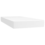 Vidaxl pocketveringmatras medium 120x190x20 cm kunstleer wit