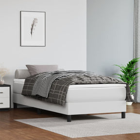 Vidaxl pocketveringmatras medium 120x190x20 cm kunstleer wit