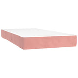 Vidaxl pocketveringmatras medium 120x190x20 cm fluweel roze