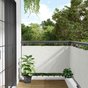 Parawan balkonowy Vidaxx 600x75 cm PCV biały