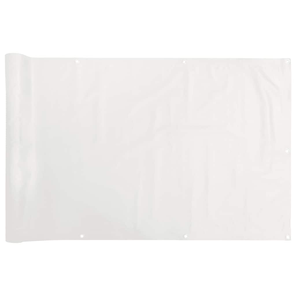 Parawan balkonowy Vidaxx 800x75 cm PCV biały