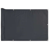 VidaXL parawan balkonowy 1000x90 cm PCV, antracyt