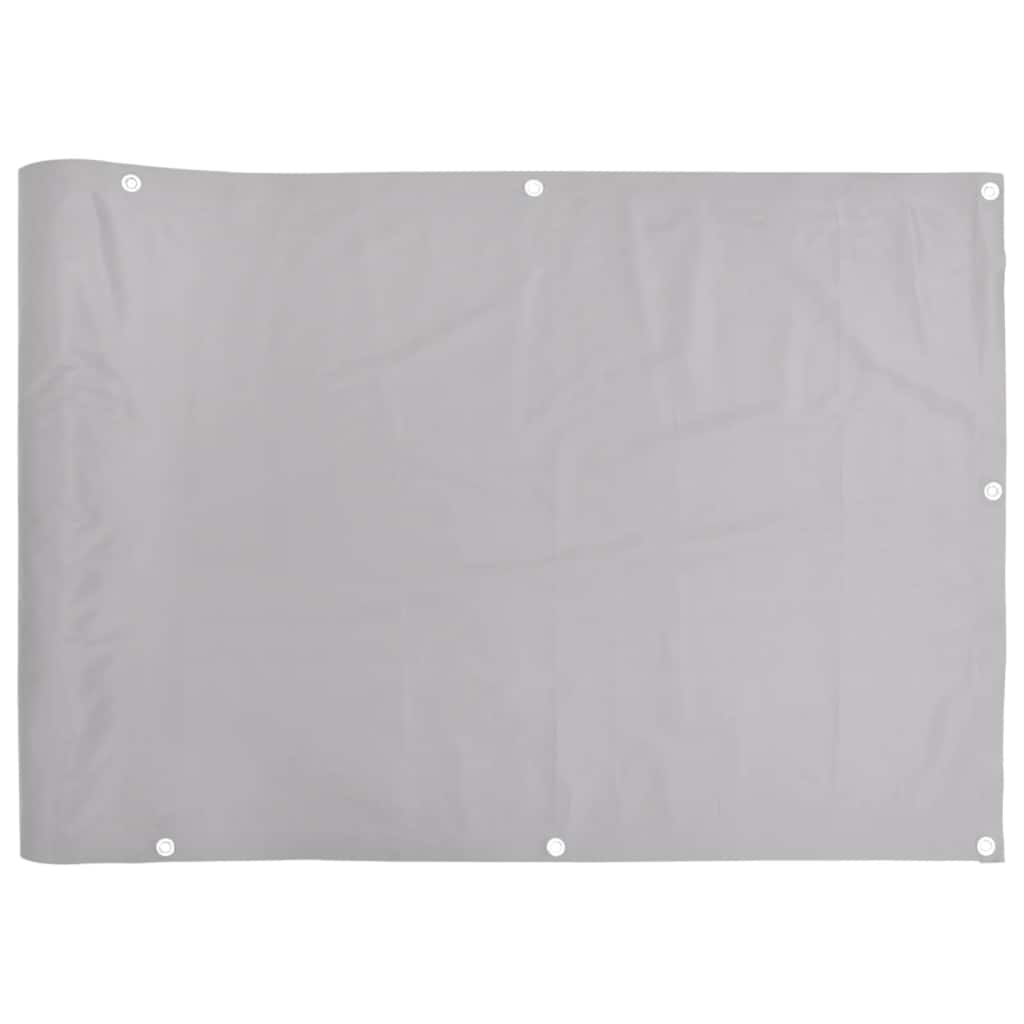 Parawan balkonowy Vidaxx 1000x90 cm PCV szary