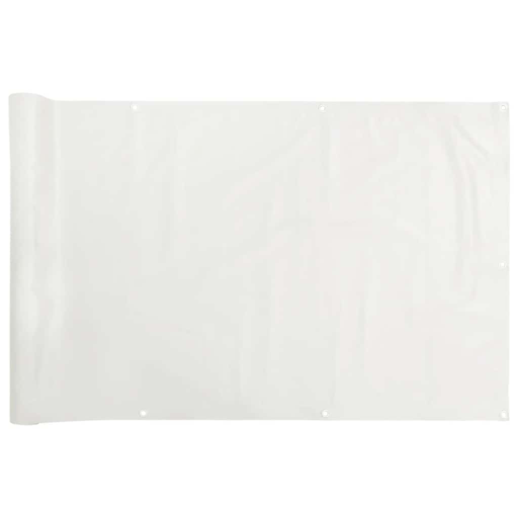 Parawan balkonowy Vidaxx 800x90 cm PCV biały
