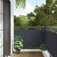 Parawan balkonowy Vidaxx 500x120 cm PCV antracyt