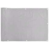 Parawan balkonowy Vidaxx 700x120 cm PCV szary