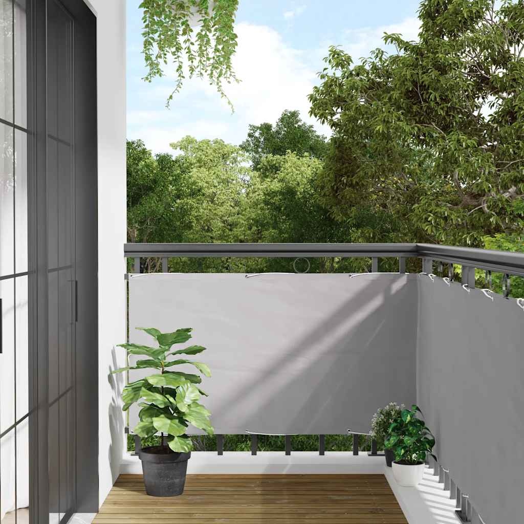 Parawan balkonowy Vidaxx 700x120 cm PCV szary