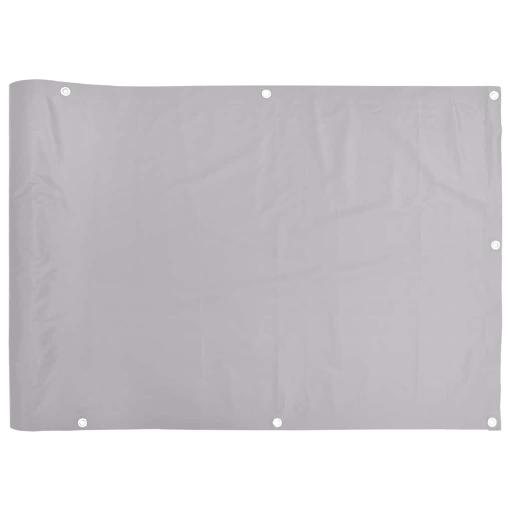 Parawan balkonowy Vidaxx 800x120 cm PCV szary