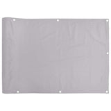 Parawan balkonowy Vidaxx 800x120 cm PCV szary
