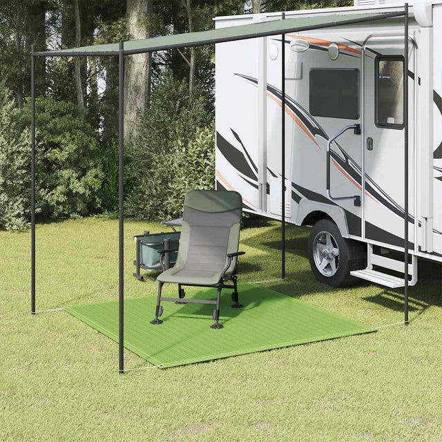 Vidaxl tenttapijt 250x250 cm hdpe lichtgroen