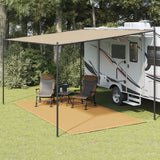 VidaXL Dywan namiotowy 250x450 cm HDPE, kolor piaskowy