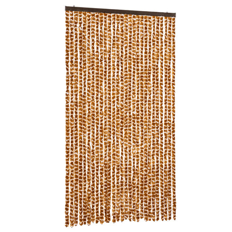 Zasłona przeciw owadom Vidaxx 118x220 cm szenilowa ochra i biel