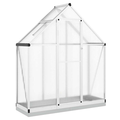 Szklarnia ogrodowa Vidaxxl z podstawową ramą 169x58x202 cm aluminiową w kolorze srebrnym