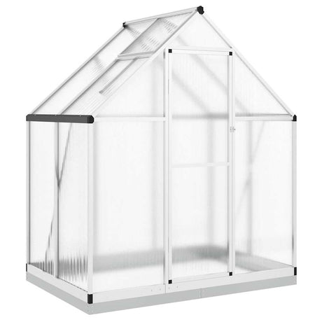 Szklarnia ogrodowa Vidaxxl z podstawową ramą 169x114x202 cm aluminiową w kolorze srebrnym