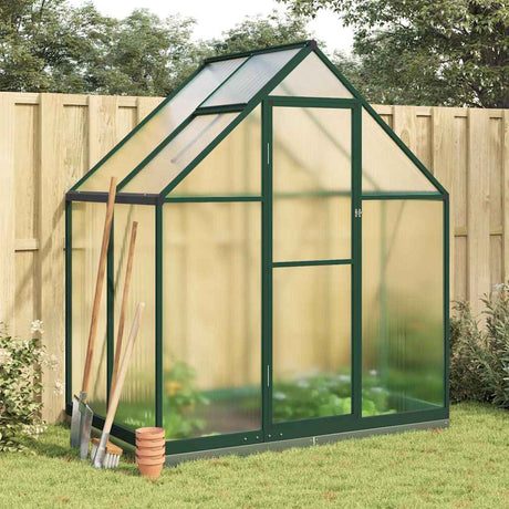 Szklarnia ogrodowa Vidaxx z ramą podstawową 169x114x202 cm aluminiowa w kolorze zielonym