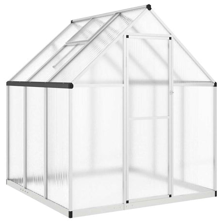 Szklarnia ogrodowa Vidaxx z ramą podstawową 169x169x195 cm aluminiowa w kolorze srebrnym