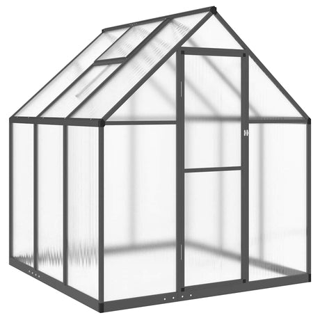 Szklarnia ogrodowa Vidaxx z ramą podstawową 169x169x195 cm aluminium w kolorze antracytowym