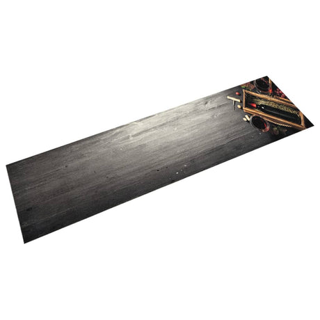 Mata kuchenna Vidaxx zmywalna butelka wina z nadrukiem 60x300 cm aksamitna