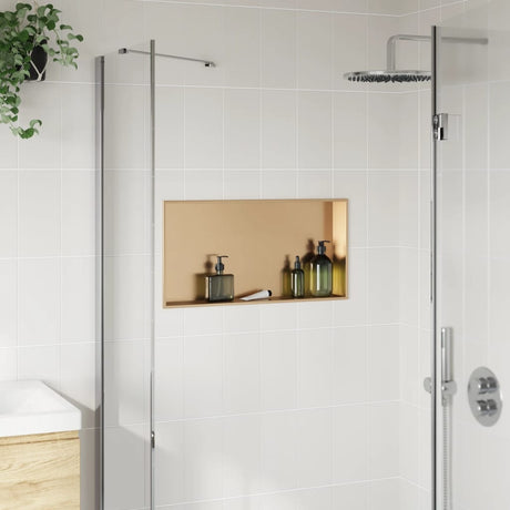 Wnęka prysznicowa Vidaxx 62x32x9 cm stal nierdzewna szczotkowana w kolorze złota