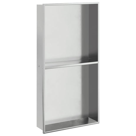 Wnęka prysznicowa Vidaxx 32x62x9 cm stal nierdzewna szczotkowana srebrna
