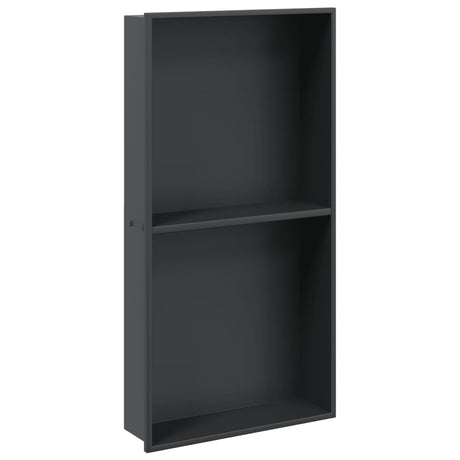 Wnęka prysznicowa Vidaxx 32x62x9 cm stal nierdzewna matowa czarna