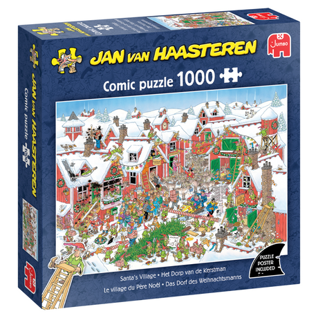 Puzzle Jumbo Jan van Haasteren - Wioska Świętego Mikołaja, 1000 elementów.