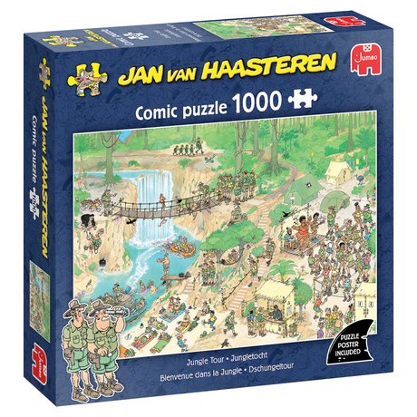 Puzzle Jana van Haasterena - Wycieczka po dżungli, 1000 elementów.