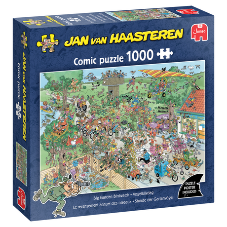 Puzzle Jumbo Jan van Haasteren Dzień obserwacji ptaków, 1000 elementów