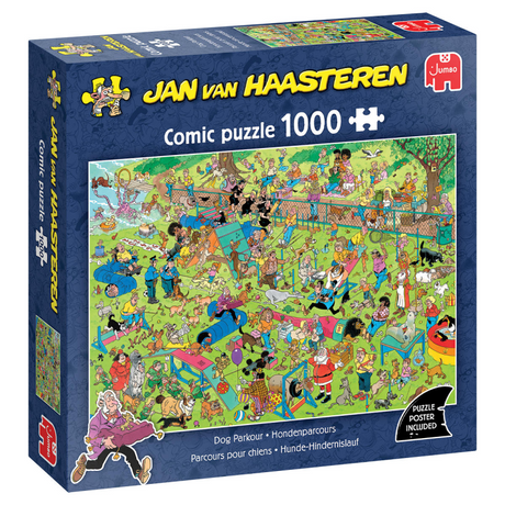 Puzzle Jumbo Jan van Haasteren - kurs dla psów, 1000 elementów.