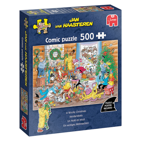 Jumbo puzzle 500 elementów Świąteczne puzzle jvh Świąteczna trema.