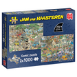 Puzzle Jumbo Jan van Haasteren - Burza safari 2w1, 2x1000 elementów.