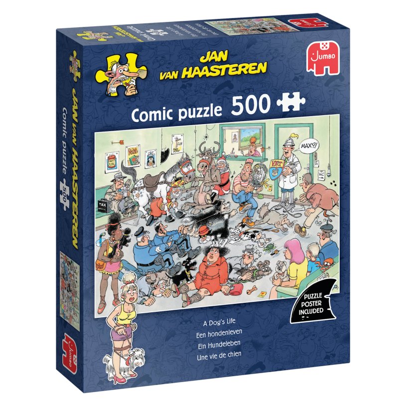 Jumbo puzzel 500 st. jvh - een hondenleven!