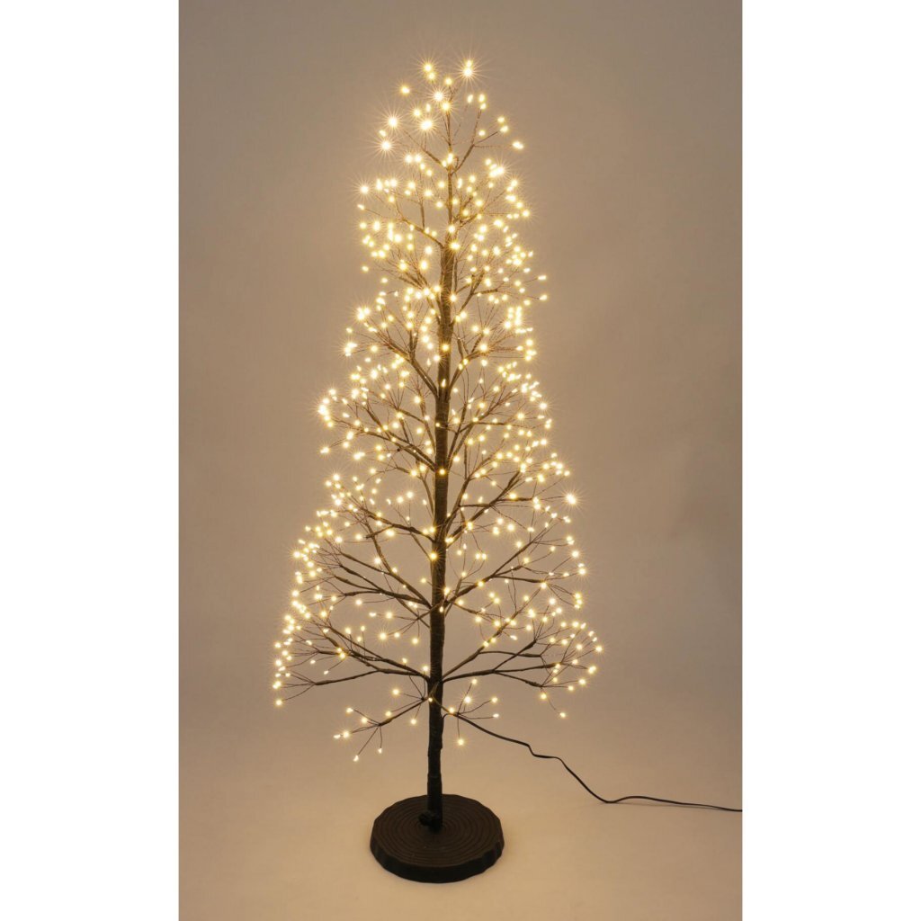 Inne marki Drzewo LED 600 Diody LED 100 cm czarne