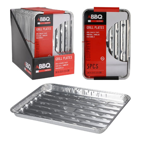 Naczynia grillowe BBQ 34x23x2,5 cm 5 sztuk