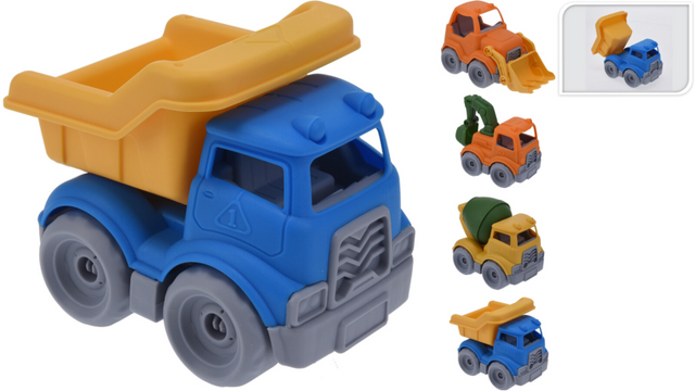 Constructievoertuigen 15cm 4 assorti