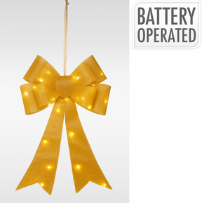 Kokardka 61cm LED złota | 2 szt