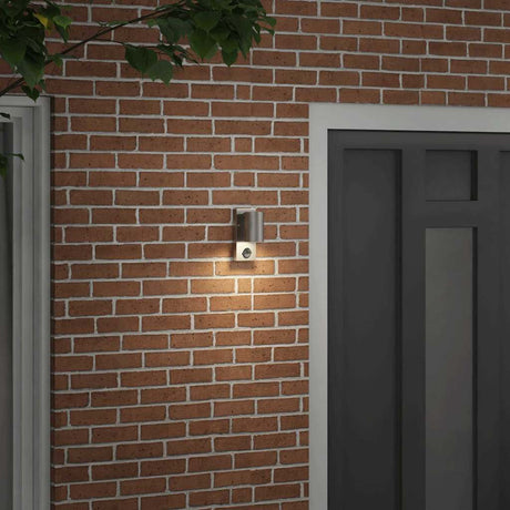 Kinkiet zewnętrzny Vidaxx srebrny 6,5 x 10,5 x 16 cm stal nierdzewna i szkło
