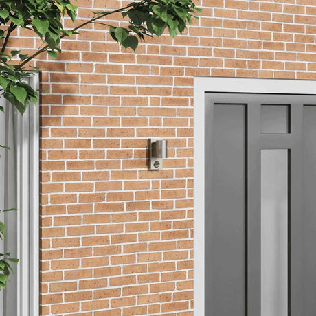 Kinkiet zewnętrzny Vidaxx srebrny 6,5 x 10,5 x 16 cm stal nierdzewna i szkło