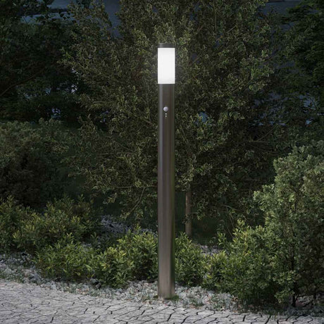 Oświetlenie słupkowe Vidaxx z czujnikiem 110 cm ze stali nierdzewnej IP44