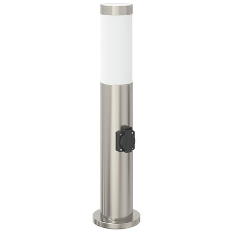 Lampa słupkowa Vidaxl z gniazdem 50 cm ze stali nierdzewnej IP44