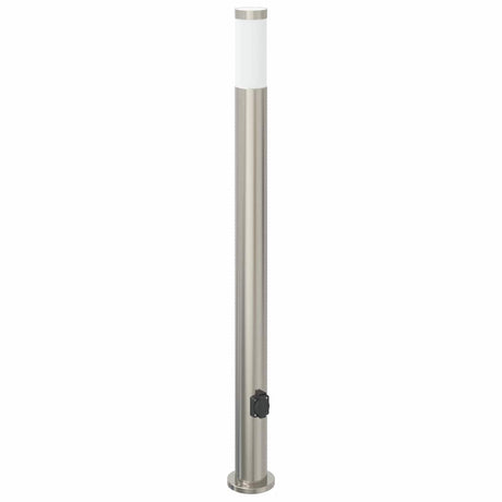 Lampa słupkowa Vidaxl z gniazdem 110 cm ze stali nierdzewnej IP44