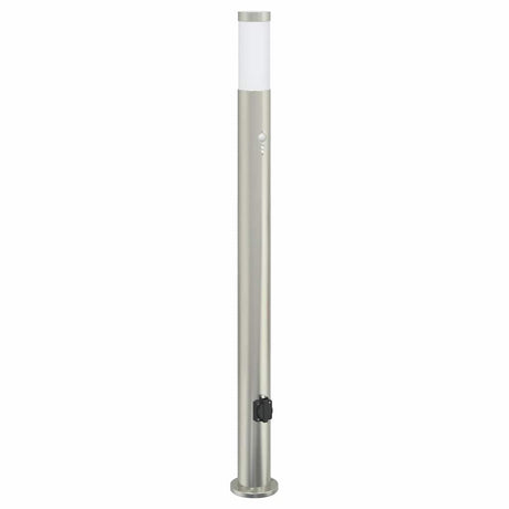 Lampa słupkowa Vidaxx z czujnikiem i gniazdem 110 cm ze stali nierdzewnej IP44