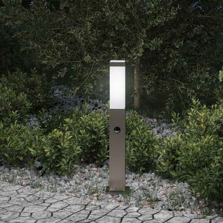 Oświetlenie słupkowe Vidaxx z czujnikiem 50 cm ze stali nierdzewnej IP44