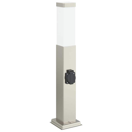 Lampa słupkowa Vidaxl z gniazdem 50 cm ze stali nierdzewnej IP44