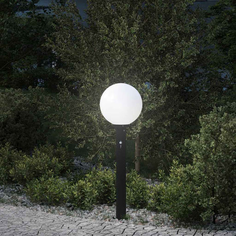 Oświetlenie słupkowe Vidaxx z czujnikiem 80 cm czarne IP44